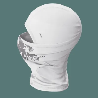 Left side of white label custom Ski masks.