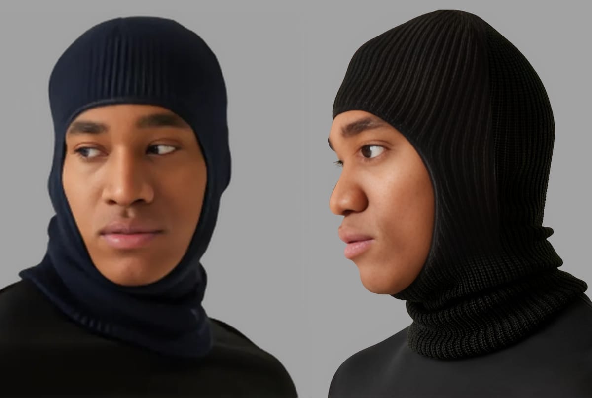 A high-quality open face balaclava, showcasing its breathable fabric and comfortable fit, designed for outdoor enthusiasts and tactical use.