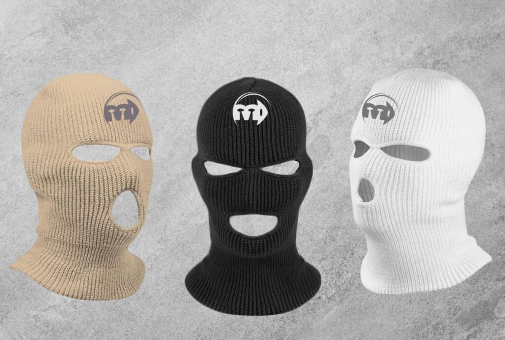 A sleek, customizable balaclava mask designed for private labeling, ideal for cold weather or outdoor activities.