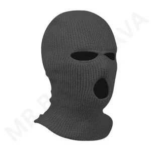 Durable 3-hole knitted balaclava with eye and mouth openings