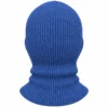 Denim Blue Three-Hole Knitted Balaclava – Soft Acrylic Rib Knit – Image 4 of 4