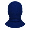 Navy Three-Hole Knitted Balaclava – Rib Knit, Round Mouth Opening – Image 4 of 4