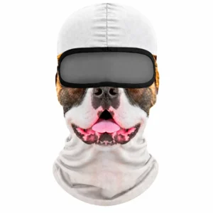 Pasamontañas sublimado de bulldog 3D – visor de malla