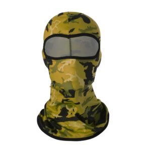 Camouflage balaclava with a clear visor