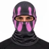 Pasamontañas sublimado negro y rosa – diseño de goteo – Imagen 2 de 4