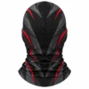 Pasamontañas de moto sublimado – racing negro y rojo – Imagen 4 de 4
