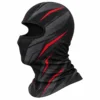 Pasamontañas de moto sublimado – racing negro y rojo – Imagen 3 de 4