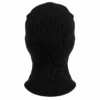 Strick-Sturmhaube in Schwarz mit einer Öffnung – feiner Acrylstrick – Bild 4 von 4