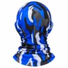 Cagoule sublimée camouflage bleu – ouvertures yeux et bouche – Image 2 sur 2