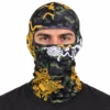 Custom Dragon Camo Sublimated Balaclava – Green & Gold – Image 2 of 4