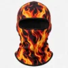 Cagoule imprimée flammes – tissu stretch respirant – Image 1 sur 4