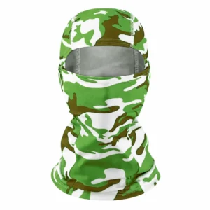 Custom Green Camo Sublimated Balaclava – Mesh Eye