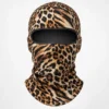 Sturmhaube mit Leopardendruck – weicher Stretchjersey – Bild 1 von 4