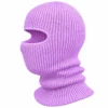 Lilac One-Hole Knitted Balaclava – Warm Knit for Cold Weather – Image 3 of 4