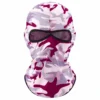 Cagoule sublimée camouflage magenta – visière en filet – Image 1 sur 4