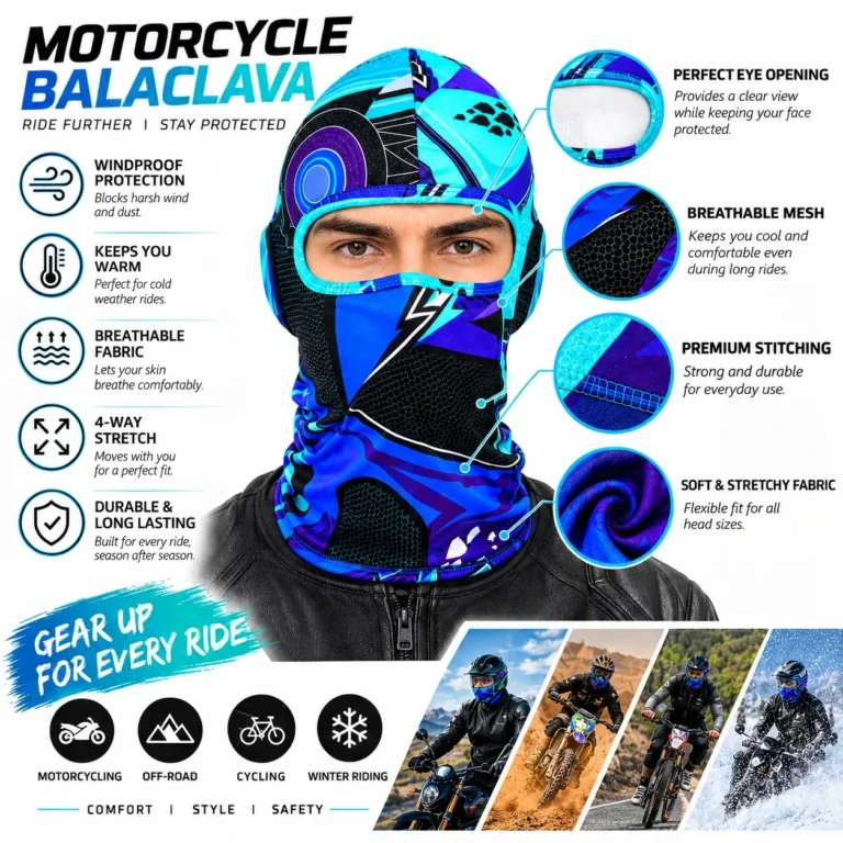 Custom Sports Sublimated Balaclava – Breathable Mesh Eye: features and views