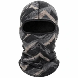 Pasamontañas estampado de chevrones de montaña – tejido de invierno suave