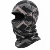 Cagoule imprimée chevrons montagne – tissu d’hiver doux – Image 3 sur 4