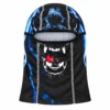 Pasamontañas estampado de una abertura – gráfico de colmillos azul – Imagen 1 de 4