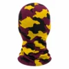 Custom Purple & Yellow Camo Sublimated Balaclava – Three-Hole – Image 4 of 4