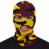 Custom Purple & Yellow Camo Sublimated Balaclava – Three-Hole – Image 2 of 4