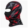 Custom Red & Black Printed Balaclava – Grunge Design – Image 3 of 4