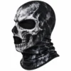 Cagoule imprimée tête de mort – microfibre à trois ouvertures – Image 3 sur 4