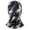 Bedruckte Sturmhaube mit drei Öffnungen – Pinselstriche in Schwarz-Weiß – Bild 4 von 4
