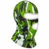 Cagoule sublimée camouflage à trois ouvertures – rayures vertes – Image 3 sur 4