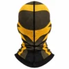 Cagoule moto jaune et noir – aération bouche – Image 4 sur 4