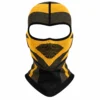 Cagoule moto jaune et noir – aération bouche – Image 1 sur 4