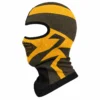 Cagoule moto jaune et noir – aération bouche – Image 3 sur 4