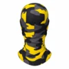 Custom Yellow Camo Sublimated Balaclava – Graphic Lettering – Image 4 of 4