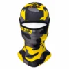 Custom Yellow Camo Sublimated Balaclava – Graphic Lettering – Image 1 of 4