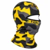 Custom Yellow Camo Sublimated Balaclava – Graphic Lettering – Image 3 of 4