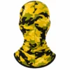Custom Yellow Camo Sublimated Balaclava – Mesh Eye – Image 4 of 4