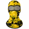 Custom Yellow Camo Sublimated Balaclava – Mesh Eye – Image 1 of 4