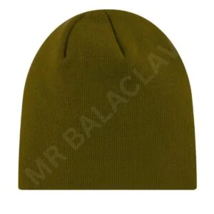 Olive green beanie with "MR BALACLAY" watermark.