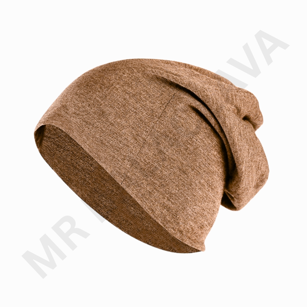 A brown tweed-style newsboy cap with a soft, rounded crown photographed against a white background.