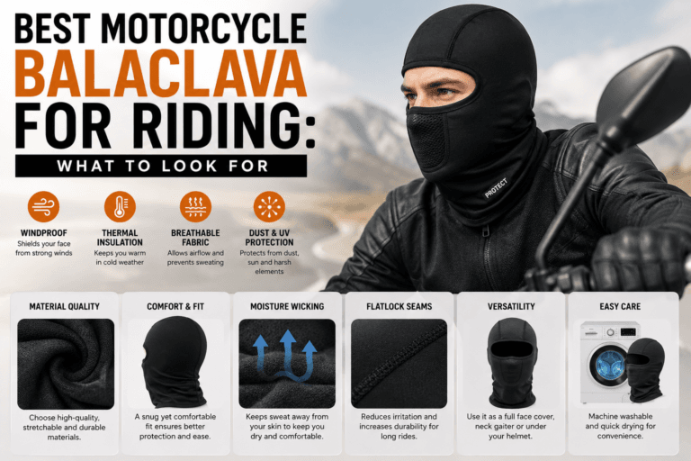 Best motorcycle balaclava for riding with windproof, breathable, thermal, and dust protection features