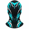 Black and Teal Geometric Ski Balaclava – Breathable Mesh, Flatlock Seams – Image 4 of 4