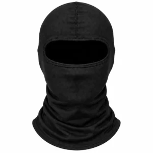 Black Lightweight Motorcycle Balaclava – Moisture-Wicking Helmet Liner