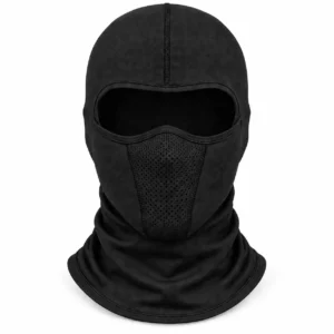 Pasamontañas de moto negro – panel bucal de malla transpirable