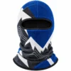 Blue and White Mountain-Print Fleece Ski Balaclava – Reinforced Eye Opening – Image 1 of 4