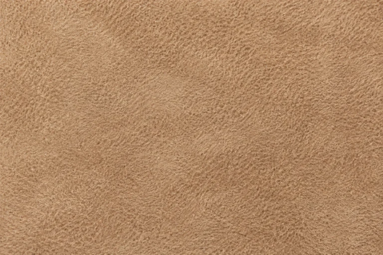 Close-up of tan faux suede with a soft matte nap