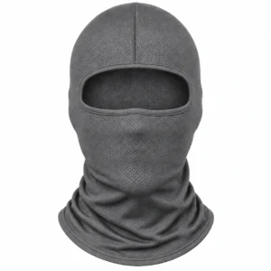 Motorrad-Sturmhaube aus perforiertem Mesh in Grau – schnell trocknend