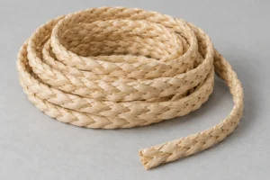 Paja de papel: rollo de trenza de paja de papel beige