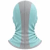 Sturmhaube mit Paneelen in Aqua und Grau – Lüftungslöcher, weicher Stretch – Bild 4 von 4