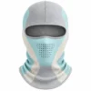 Sturmhaube mit Paneelen in Aqua und Grau – Lüftungslöcher, weicher Stretch – Bild 1 von 4