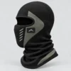 Black and Grey Stretch Fleece Balaclava – Reflective Details – Image 3 of 4